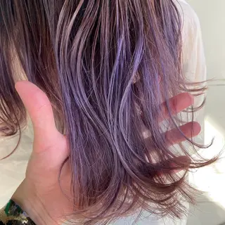 ロング カラー ハイトーン/小顔 カット/Ayumuのヘアスタイル