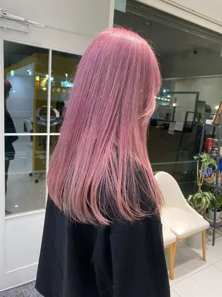 ロング カラー ウルフカット ハッシュカット/七海のヘアスタイル