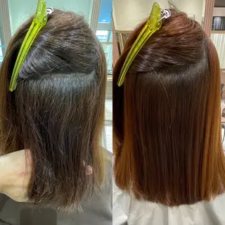 セミロング パーマ 加藤 未歩のヘアスタイル