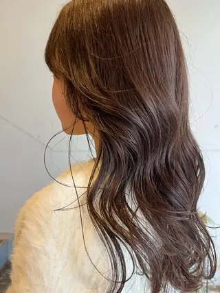 ロング カラー 藤井 美歩/赤髪のヘアスタイル