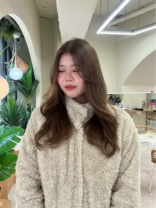 ロング カラー 菅沼 穂乃香のヘアスタイル