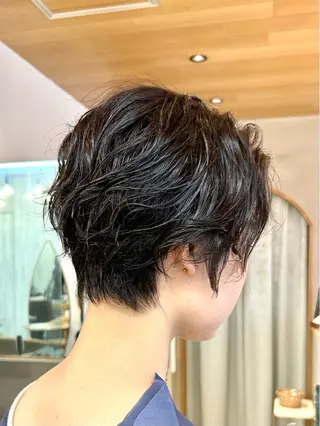 ショート パーマ 巻きラク♡レイヤー 🦢こころのヘアスタイル