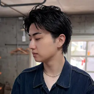 ショート メンズ 【メンズ特化】パーマ /マッシュ/ヨシダのヘアスタイル