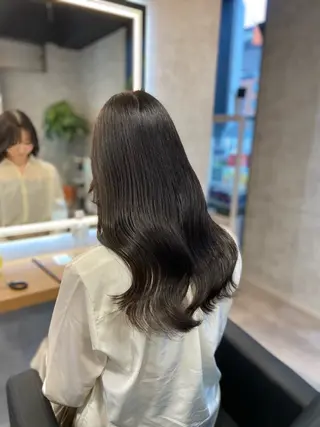 ロング カラー ヘアアレンジ レイヤー×透明感カラ ーHAYATOのヘアスタイル
