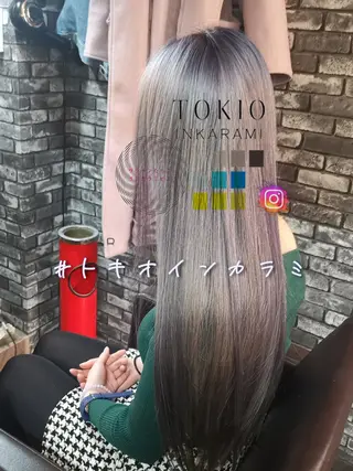 ロング カラー 東心斎橋☆豆柴 🐾倶楽部のヘアスタイル