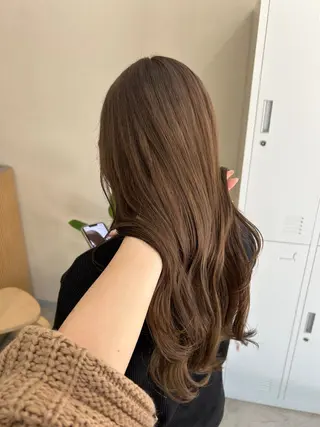 ロング MIDORI🎀 透明感/ベージュのヘアスタイル