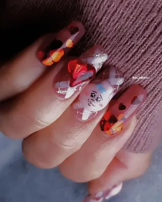 ネイル 3dパーツ/流行り 👧shushu❤️のネイルデザイン