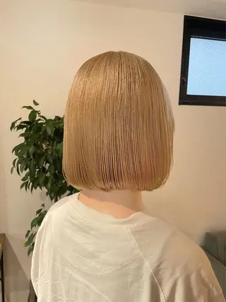 ミディアム カラー 暖色カラー🍒 ケアブリーチ/akiのヘアスタイル