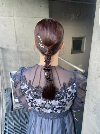 ロング ヘアアレンジ ヘアセット ✴︎Mai✴︎銀座のヘアスタイル