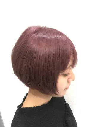 ショート ブリーチカラー☆ 再生トリートメントのヘアスタイル