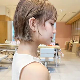 ショート カラー レイヤー専門家 ダブルカラー修のヘアスタイル