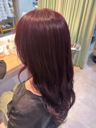 ロング カラー りあの🎀 /暖色カラー🍒のヘアスタイル