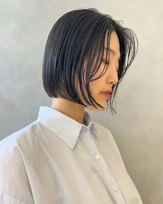 ショート カラー 🌼タッセルボブ/シ ョートmoeka🌼のヘアスタイル