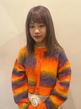 セミロング カラー パーマ ヘアアレンジ メンズ キッズ 無料カットモデル 丸川英心のヘアスタイル