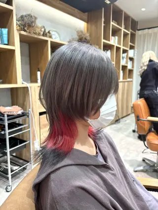 ミディアム カラー 中川 もえか【明石】のヘアスタイル