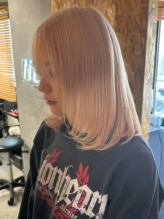 ミディアム カラー 大西 翔のヘアスタイル