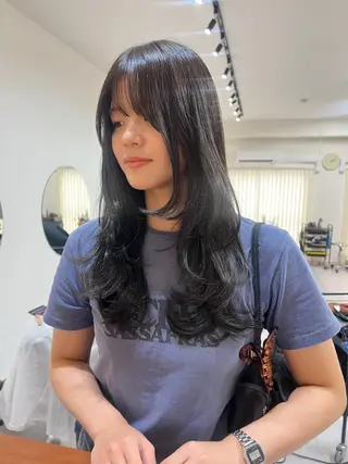 ロング カラー トレンドと似合わせ/ マンツーマン/西上楓のヘアスタイル