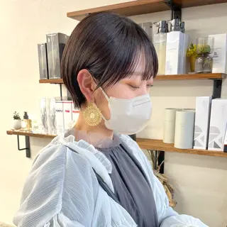 ショート カラー 初めてのショート お任せください✂️のヘアスタイル