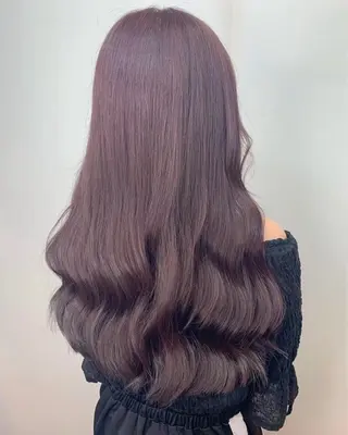 ロング カラー 髪質改善 💠 韓国風うる艶/シオリのヘアスタイル