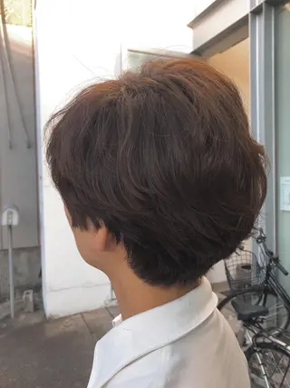 ショート パーマ 千種区/くせ毛カット /尾島光季のヘアスタイル