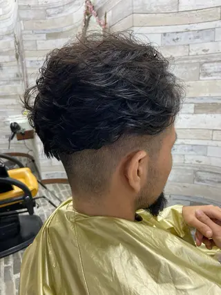 パーマ メンズ 大坪 拓斗のヘアスタイル