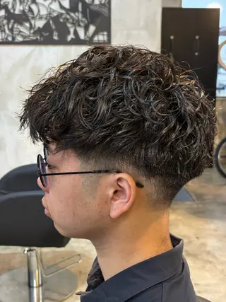 ショート パーマ メンズサロン soshiのヘアスタイル