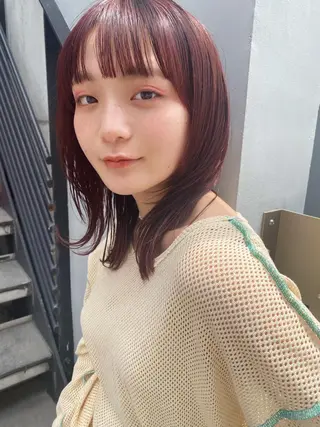 ミディアム 🍃透明感スタイル ｙｕ-ｋａ🍃のヘアスタイル