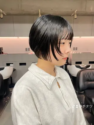 ショート カラー 表参道🌿赤み消し カラー/チナツのヘアスタイル