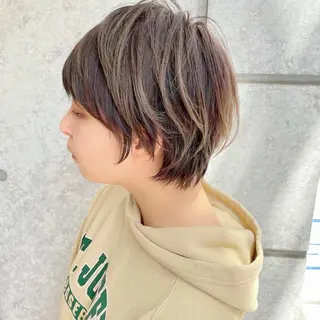 ショート カラー ヘアアレンジ 池袋髪質改善×レイヤ ー専門MATSUのヘアスタイル
