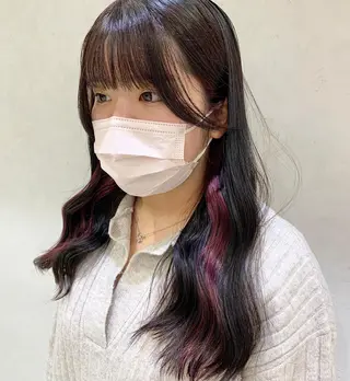 ロング カラー ayumi🌈 インナーカラー🌈のヘアスタイル