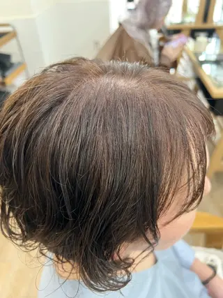 ショート パーマ/ハイライト 💙鶴岡　愛💙のヘアスタイル