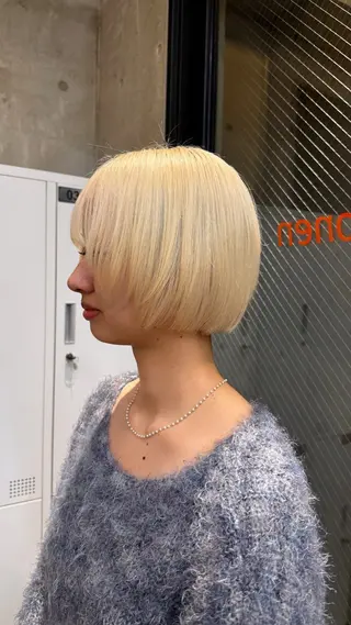 ショート カラー sora/ハイトーン /透明感カラー🫧のヘアスタイル