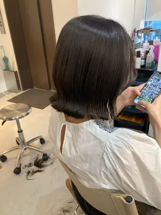 ショート ✨色持ちの良い艶 カラー✨蟹江真世のヘアスタイル