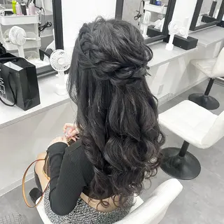 ロング ヘアアレンジ 心斎橋/ヘアセット MASAKIのヘアスタイル