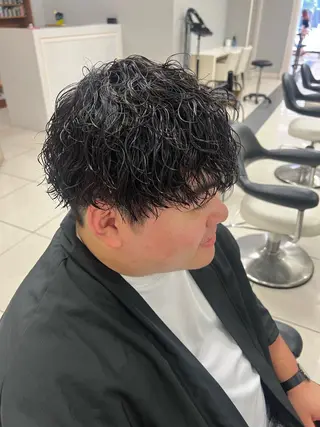 ショート パーマ メンズ パーマ🌀 メンズスタイルゆうなのヘアスタイル