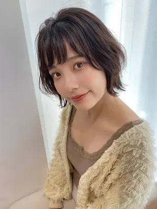 ショート カラー ヘアアレンジ マツエク・マツパ IVY villa Suzu.のヘアスタイル