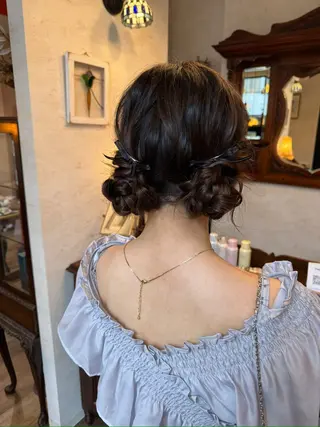 セミロング FAVOR 警固店所属・まつお ゆいのヘアスタイル