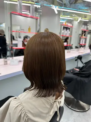 ミディアム カラー パーマ ヘアアレンジ メンズ 🤍透明感カラー🤍 似合わせ🤍AINEのヘアスタイル