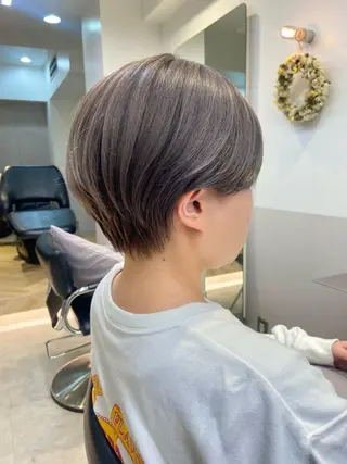 ショート カラー 山下夕月 ショート🫧ボブのヘアスタイル