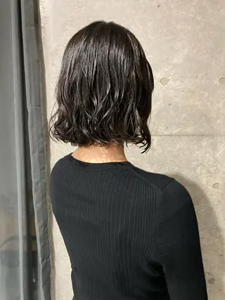 ショート パーマ ロングパーマ木村 ボブパーマのヘアスタイル