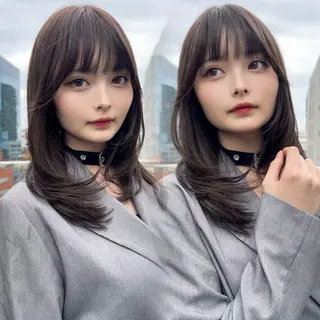 セミロング 💎レイヤーカット× 髪質改善💎後藤陸のヘアスタイル