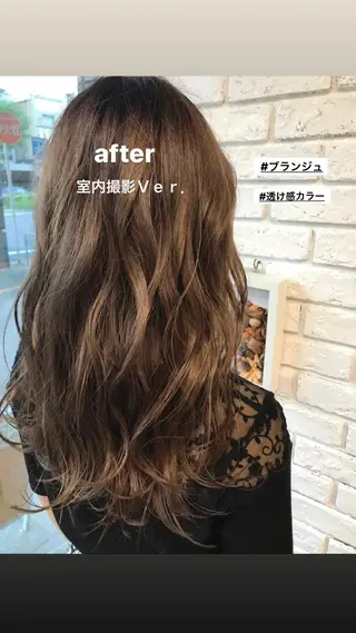 ミディアム カラー 日比 貴大/ minim hairのヘアスタイル