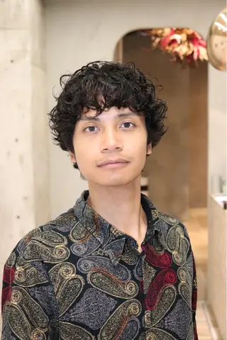 ショート パーマ シブキ ショーゴのヘアスタイル