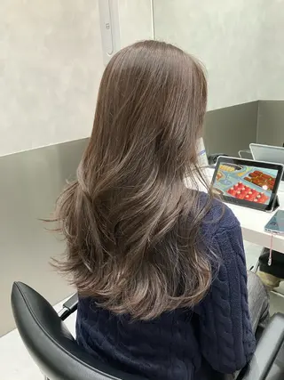 ロング カラー 💖ブリーチなし透明 感💖ASAHIのヘアスタイル