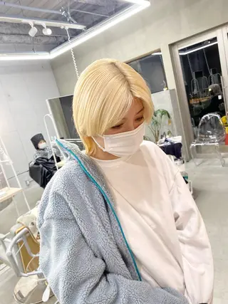 ミディアム カラー 前橋 姫奈のヘアスタイル