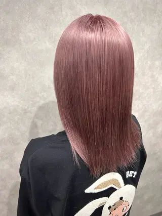 セミロング カラー ミルクティー職人× HIROSEのヘアスタイル