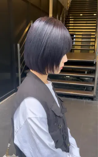 ショート カラー ヘアアレンジ 天神/ブリーチ/ ブリーチなしカラーのヘアスタイル