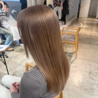 セミロング カラー 🫧ブリーチモデル/ 透明感カラー /みきのヘアスタイル