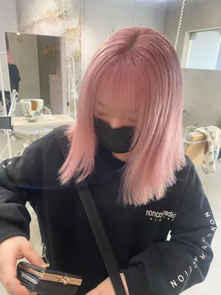 ミディアム カラー 前橋 姫奈のヘアスタイル