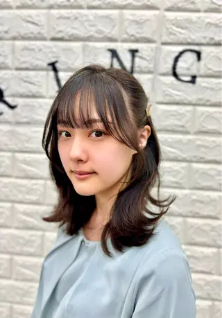 ロング カラー すぐ巻ける縮毛矯正 🍀勝倉　麗のヘアスタイル